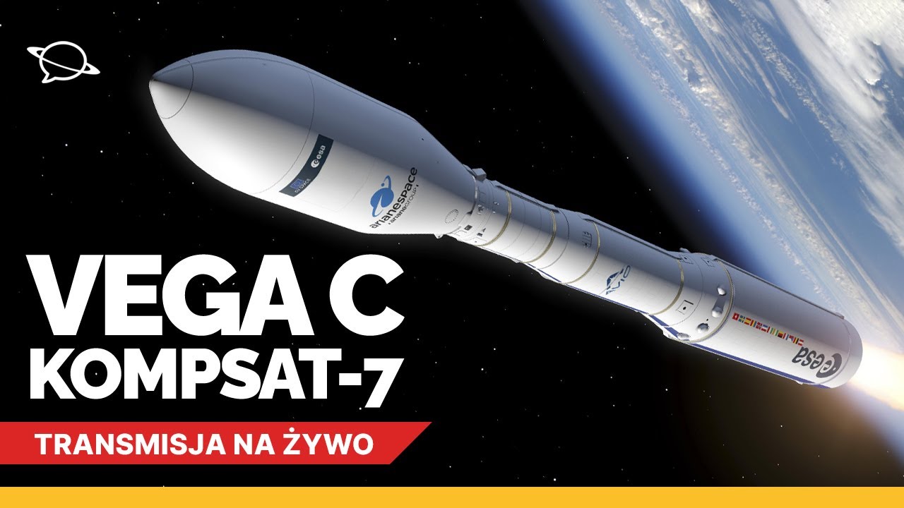 🔴 Start europejskiej rakiety Vega C z koreańskim satelitą! | VV28