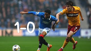 Rangers vs Motherwell 1-0 Highlights | Scottish Premiership - 2025/26