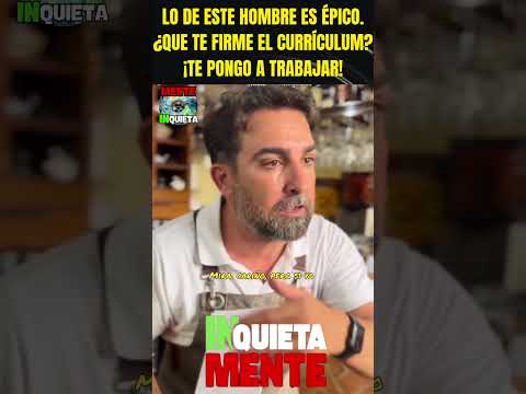 LO DE ESTE HOMBRE PASARÁ A LA HISTORIA! QUE TE SELLE PARA COBRA UNA PAGA? VA A SER QUE NO!
