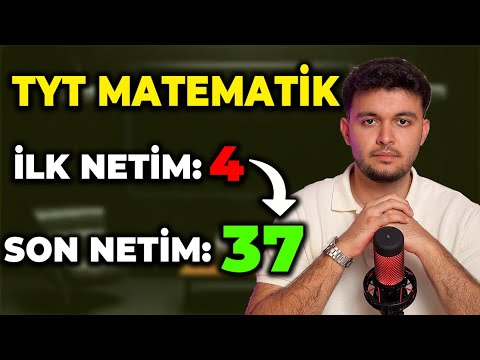 TYT Matematik: 4'ten 37'ye Nasıl Yükseldim? | ÇÖZDÜĞÜM KAYNAKLAR | HER NET BANDINA ÖZEL ! #yks
