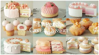 17가지🍑복숭아 케이크&디저트 레시피 모음.zip : 17 Peach Cake&Dessert Recipe | 홈베이킹 영상 모음 Baking Video | Cooking tree