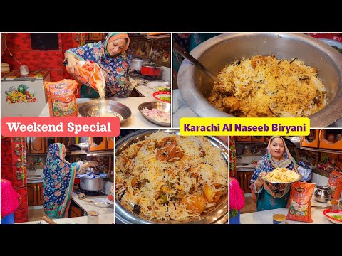 Weekend Special Dinner - Karachi Al Naseeb Biryani Recipe - Dawat Special❤️@CookingwithShabana