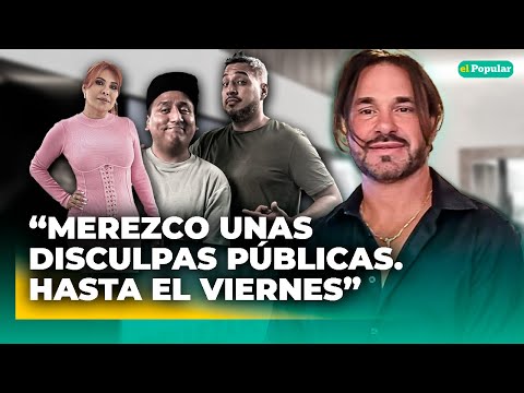 CRISTIAN SUÁREZ le da hasta el viernes a MAGALY MEDINA y a 'HABLANDO HUEVADAS' pera disculparse