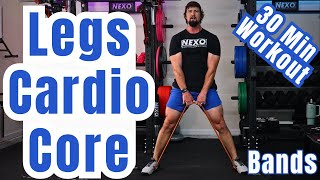 Resistance Bands Legs, Cardio and Core Workout