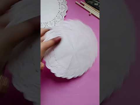 14M view Doily paper crafting umbrella making idea #shortsfeed #craftideas #shoerts#viralshorts
