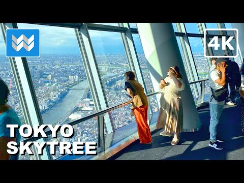 [4K] Inside Tokyo Skytree Tower Tembo Deck View 2024 Walking Tour Vlog & Travel Guide