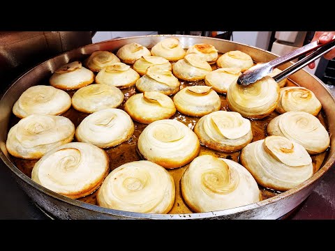 줄 서서 먹는 중국식 호떡 달인! 바삭한 소고기 호떡, 치킨 호떡, Amazing Chinese Roti Master, Crispy Beef Roti, Chicken Roti