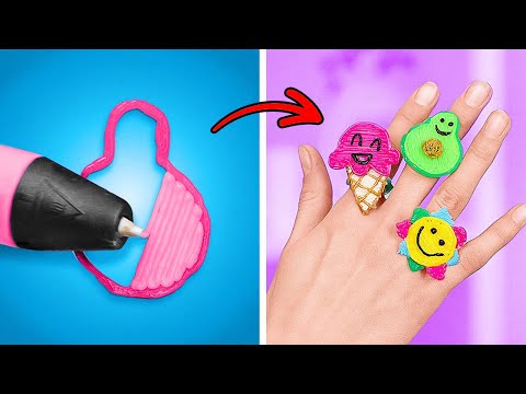 SFIDA DI ARTIGIANATO CON PENNA 3D RICCO VS POVERO || Idee Fatto in Casa E Trucchi di 123 GO! SCHOOL