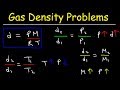 Gas Density and Molar Mass Concepts