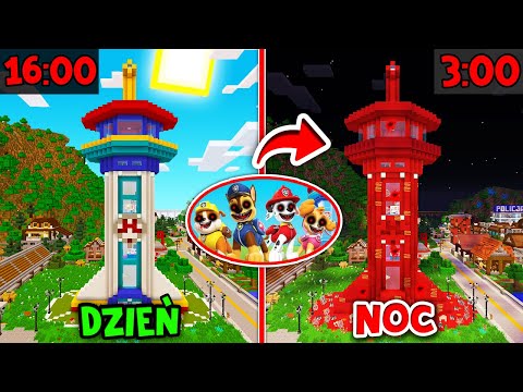 JAK WIEŻA PSIEGO PATROLU ZAMIENIA SIĘ W STRASZNĄ O 3:00 W MINECRAFT?! GPLAY & LUMI