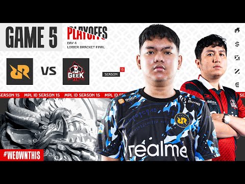 RRQ HOSHI vs GEEK FAM ID | PLAYOFFS DAY 4 | Game 5 | #MPLIDS15