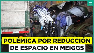 Retiro de toldos azules en Meiggs: Locatarios reclaman reducción de espacio tras intervención