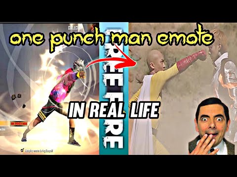 one punch man emote in real life #shorts #freefire