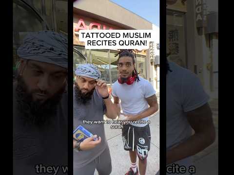 Tattooed Muslim STRUGGLES to Recite Quran! *EMOTIONAL* #shorts