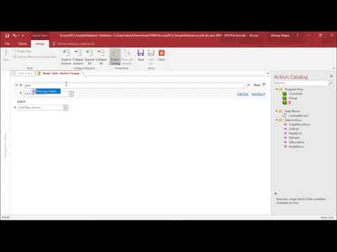 MS Access 2016 - Create an Event-Driven Data Macro