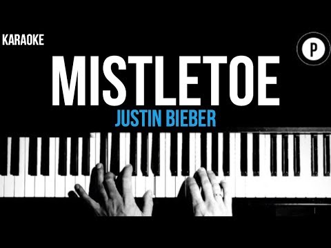 Justin Bieber – Mistletoe Karaoke SLOWER Acoustic Piano Instrumental Cover Lyrics