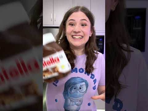 She made an Iced Coffee with Nutella ☕