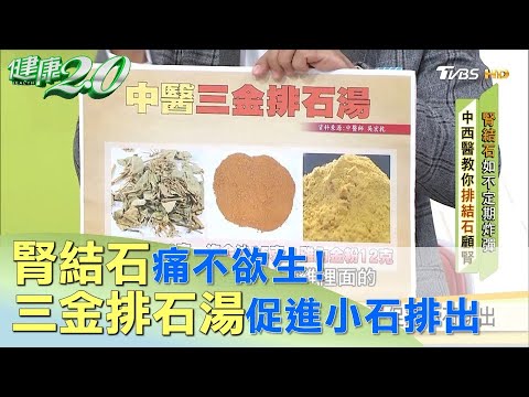 腎結石痛不欲生！這帖三金排石湯促進小石排出 健康2.0