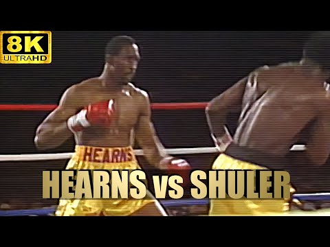 Thomas Hearns vs James Shuler | KNOCKOUT Boxing Fight | 8K Ultra HD