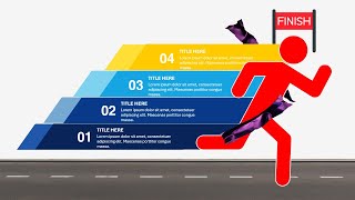 4 Winning Race Options infographic Slide in PowerPoint