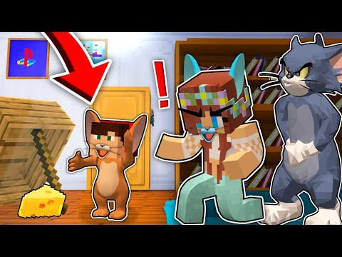 PUŁAPKA TROLL ZASTAWIONA NA MYSZY PRZEZ ZŁE KOTY W MINECRAFT?! GPLAY & LUMI