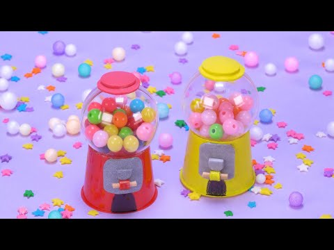 DIY Mini gumball machine and fry pans #Shorts