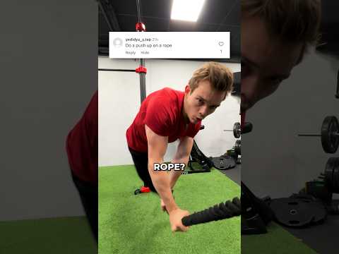 Can you do a pushup on a rope? (Day 19)