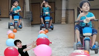 Azlan ne Cycle Se Balloons Pharay 💦 | Desi Water Balloon Challenge 😂