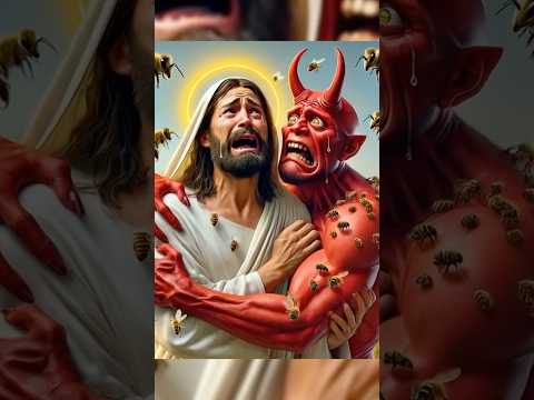Jesus Humorously Accompanies The Devil Rummaging Through The Beehive #shorts #edit #fe #jesús