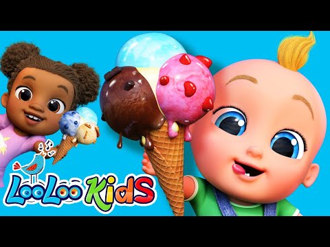 Ice Cream Song 🍦 | LooLoo Kids Fun Nursery Rhymes & Sweet Songs for Toddlers