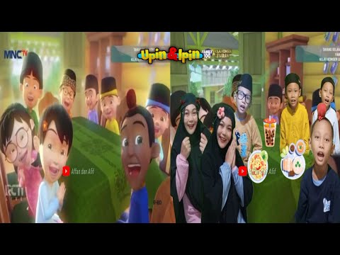 Hari Raya di rumah Opah || Tiru aksi Upin Ipin