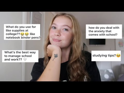 GRWM: back to school advice / Q&A