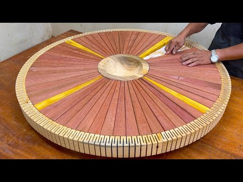 Amazing Woodworking Art: How to Build a Coffee Table with Elegant Curves