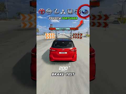 Japanese Cars Brake Test #toyota #honda