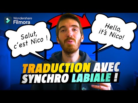 FILMORA 14 : Nouvelle fonction de TRADUCTION avec SYNCHRO LABIALE !