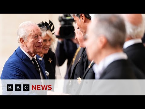 YouTube video thumbnail: King Charles Arrives at Vatican to Meet Pope Leo for Historic Visit