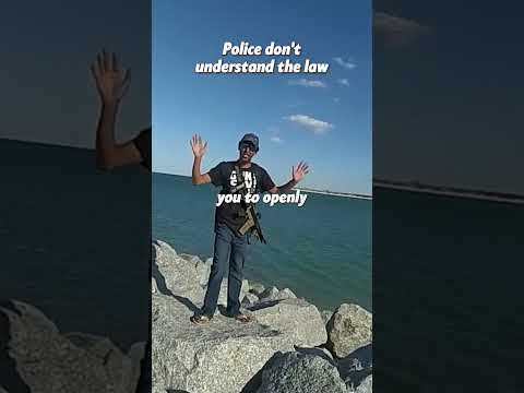 Police don't understand the law part 1. Full clip on: The Armed Fisherman