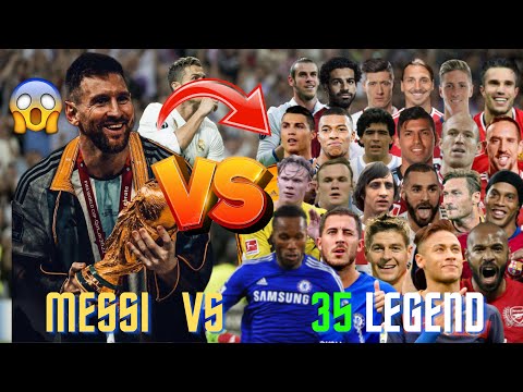 MESSI 🆚 35 LEGENDS (MARADONA,PELE,RONALDO,HAALAND,MBAPPE) 🔥💪MESSI FIGHTS AGAINST 35 FOOTBALL LEGENDS