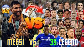 MESSI 🆚 35 LEGENDS (MARADONA,PELE,RONALDO,HAALAND,MBAPPE) 🔥💪MESSI FIGHTS AGAINST 35 FOOTBALL LEGENDS