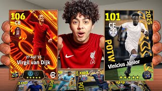 تفتيح بكج نجوم الاسبوع واخيرااا عودة فان دايك 106 🤯 !! eFootball 25