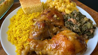A Southern Dinner That Feels Like Grandma’s Kitchen! Chicken n'Gravy, Mac and Cheese and MORE!