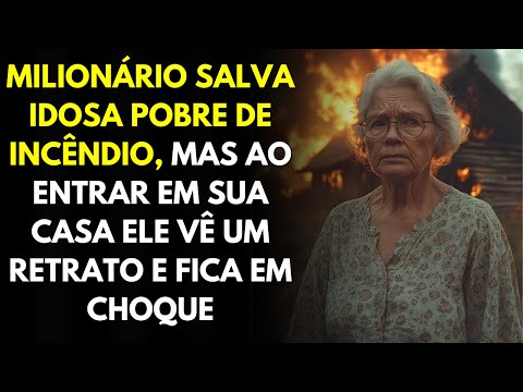 Milionário Salva Idosa Pobre De Incêndio, Mas Ao Entrar Na Casa Ele Vê Um Retrato e Fica Em Choque