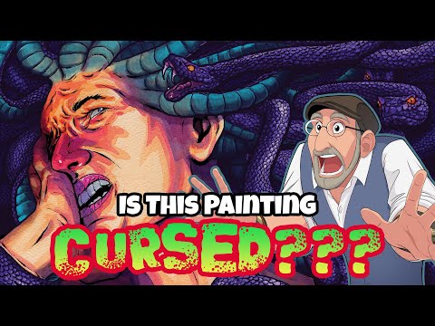 I'm Painting Medusa for a Rock and Roll Album Cover!