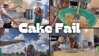 Made a unicorn cake… ⚠️DISASTER ⚠️