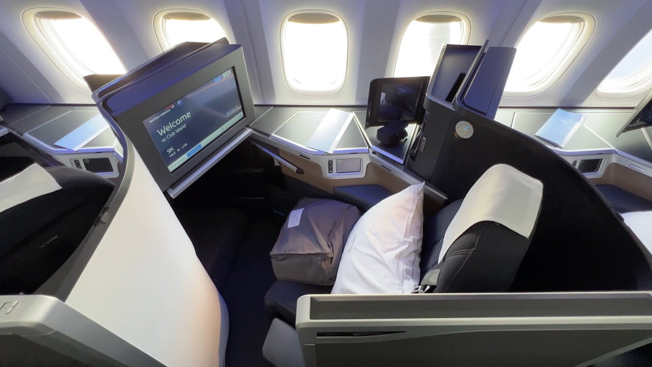 BRITISH AIRWAYS (new) Business Class Suite Boeing 777 London to the Maldives (fabulous flight)