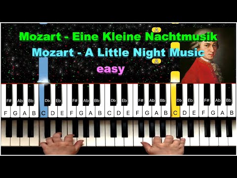 Mozart - A Little Night Music - 1st Mov - Easy Piano ...