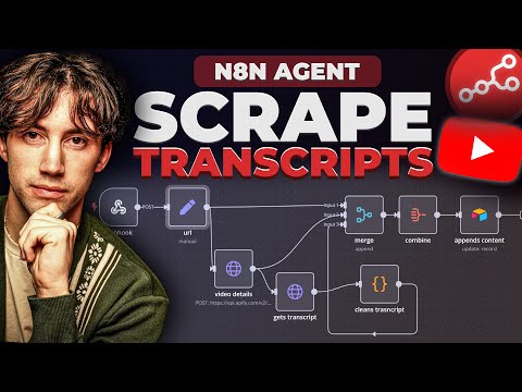 How to Scrape ANY YouTube Video Transcript with n8n! (full workflow)