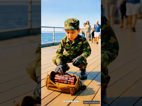 Indian Army baby saved the ship from time bomb 😭 #ai #army #sasohelbhai