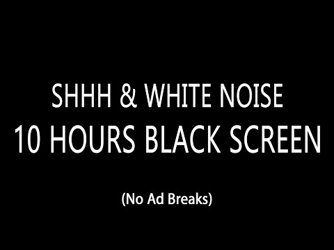 Instant Calm for Fussy Babies 🌙 10 Hours of Shhh & White Noise Black Screen, No Ads