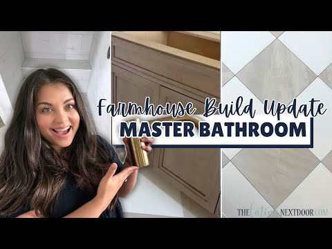 MASTER BATHROOM DESIGN PLANS AND TILE WORK | SEASON 2 EPISODE 5 OF BUILDING A FARMHOUSE